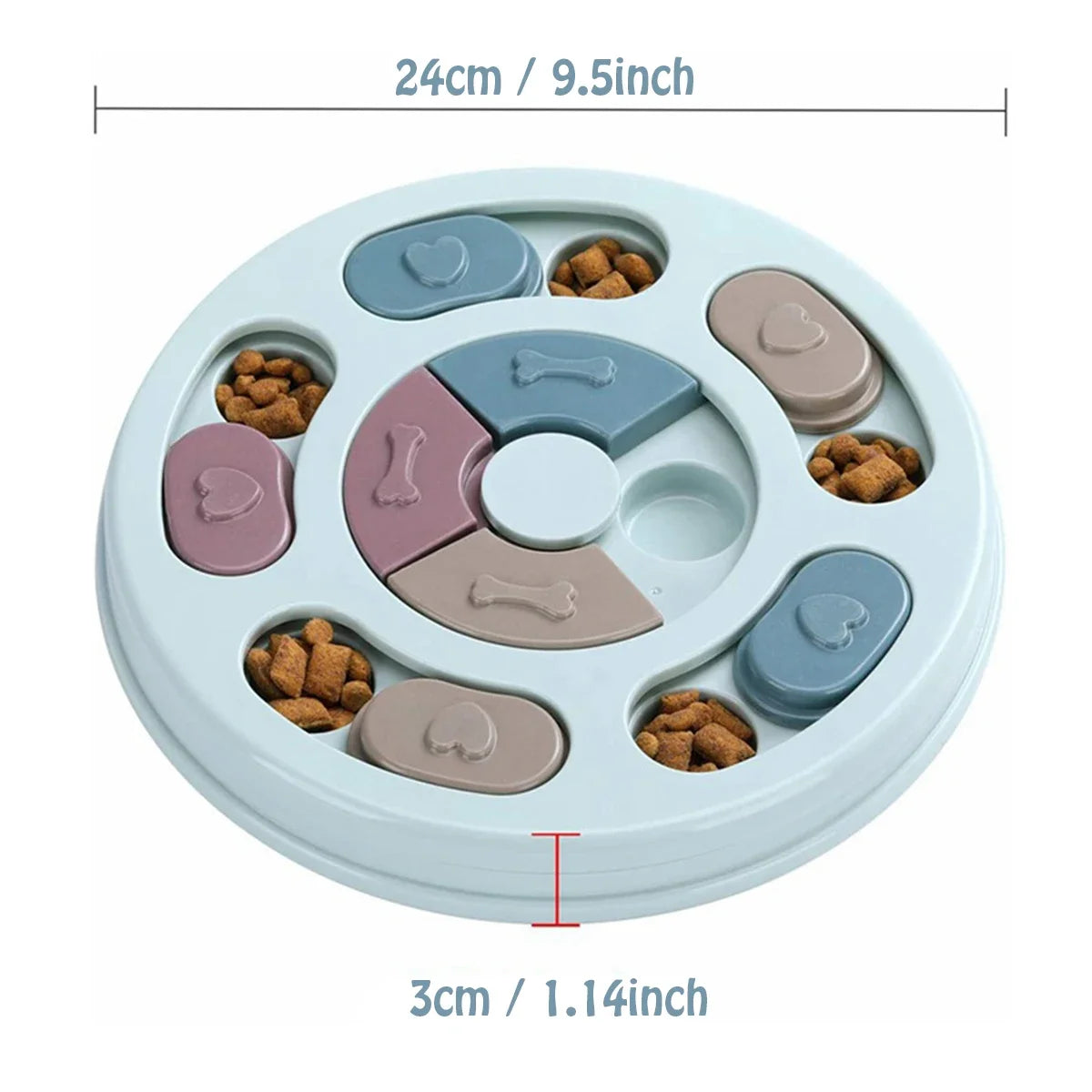 Canova SlowPace™ Dog Training Feeder Bowl & IQ Puzzle