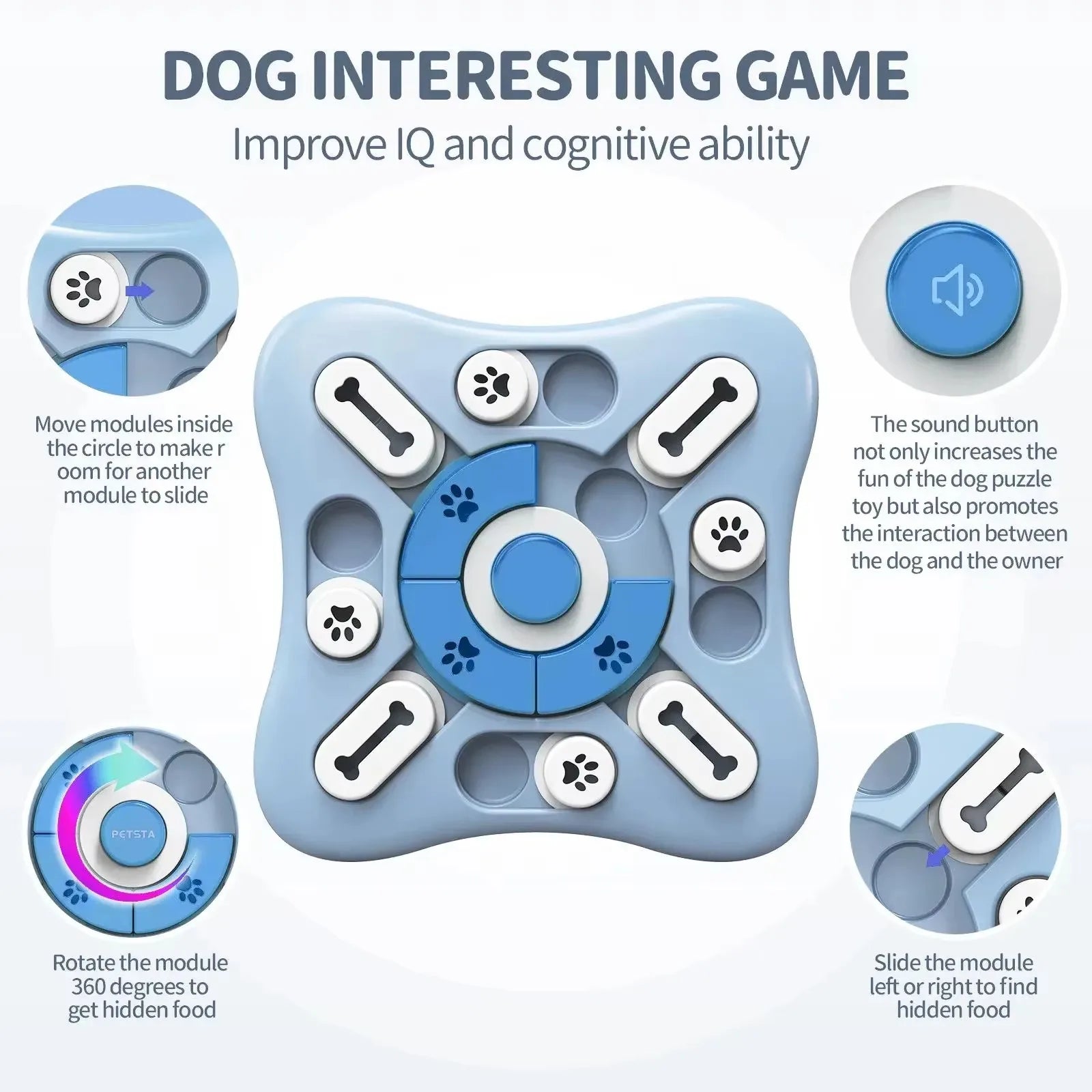 Canova MindQuest™ Interactive Dog IQ Puzzle & Slow Feeder