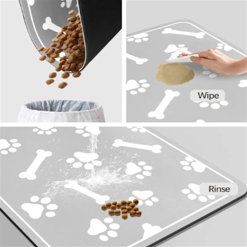 Canova CleanZone™ Absorbent Pet Feeding Mat (Waterproof Base)