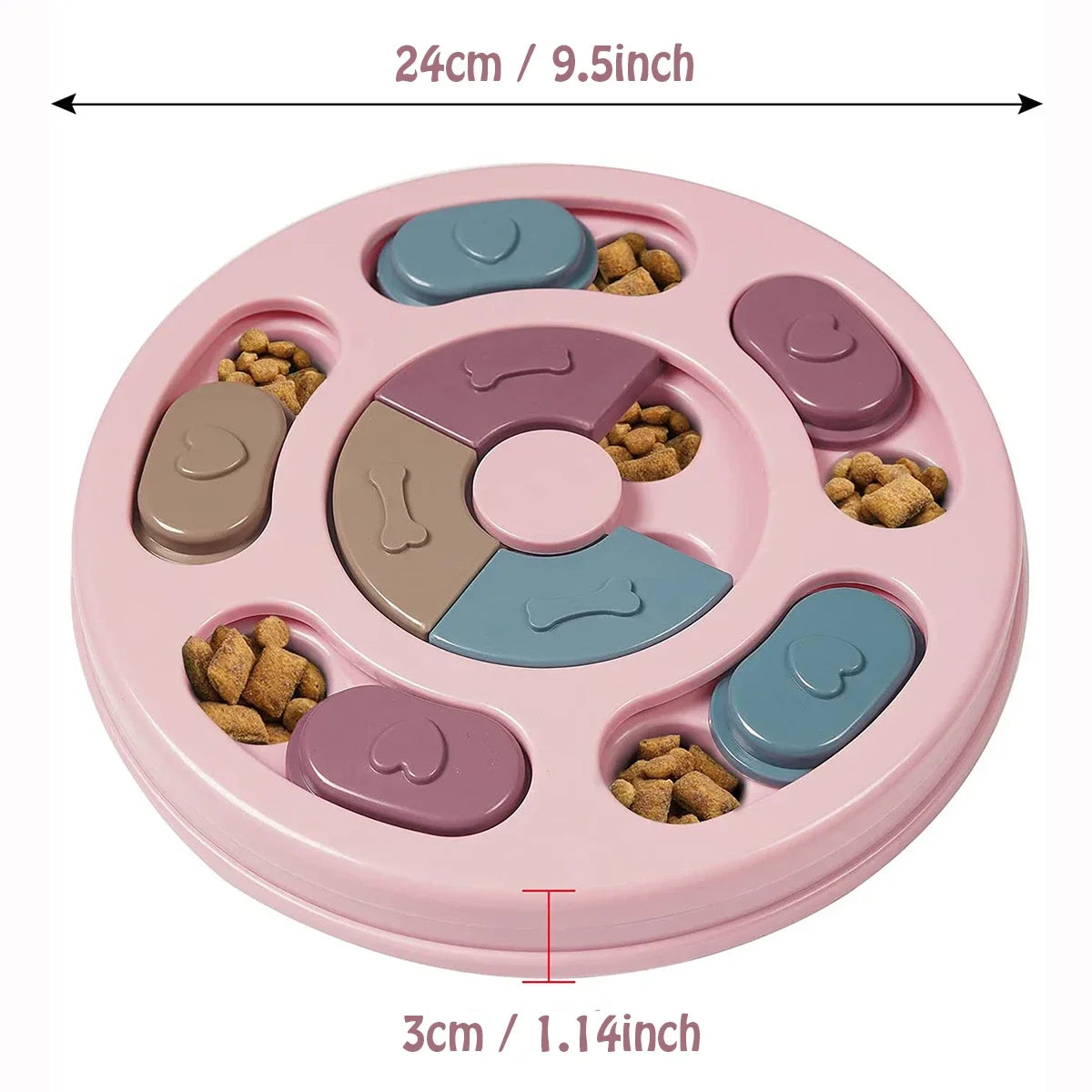 Canova SlowPace™ Dog Training Feeder Bowl & IQ Puzzle