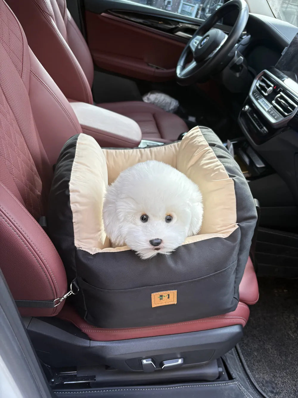 Canova SafeNest™ Dog Car Seat with Safety Belt for Small Dogs
