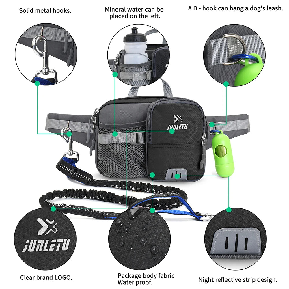 Canova ActiveWalk Pro™ Retractable Hands-Free Dog Leash & Waist Pack