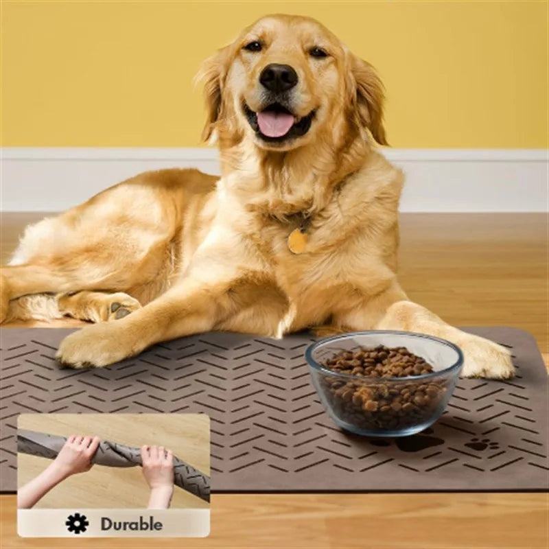 Canova CleanZone™ Absorbent Pet Feeding Mat (Waterproof Base)