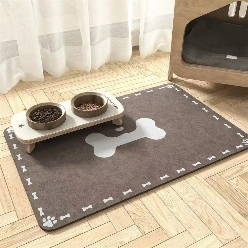 Canova CleanZone™ Absorbent Pet Feeding Mat (Waterproof Base)