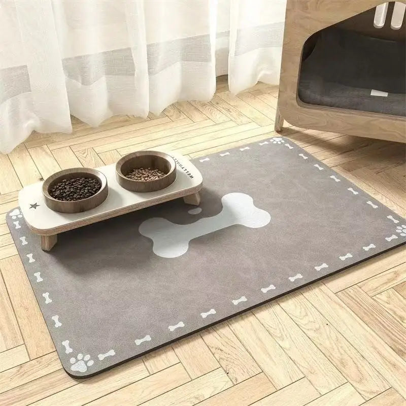 Canova CleanZone™ Absorbent Pet Feeding Mat (Waterproof Base)