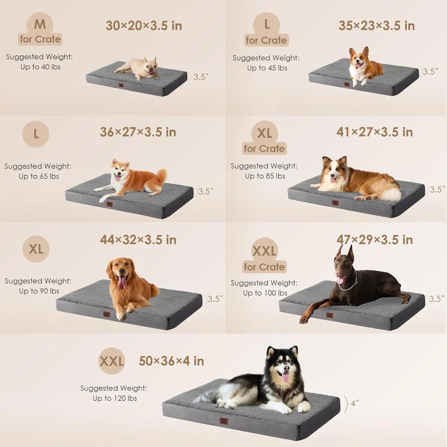 Canova ComfortRest Pro™ Orthopedic Memory Foam Dog Bed