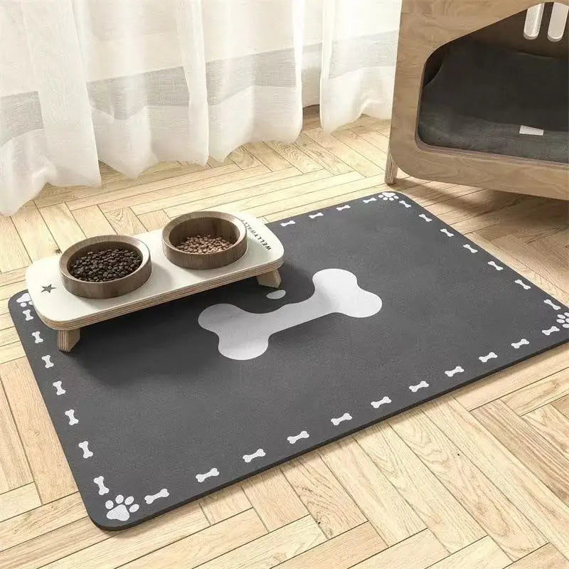 Canova CleanZone™ Absorbent Pet Feeding Mat (Waterproof Base)