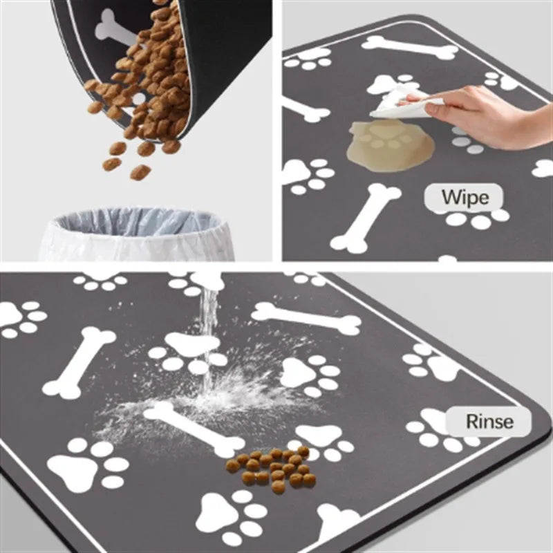 Canova CleanZone™ Absorbent Pet Feeding Mat (Waterproof Base)