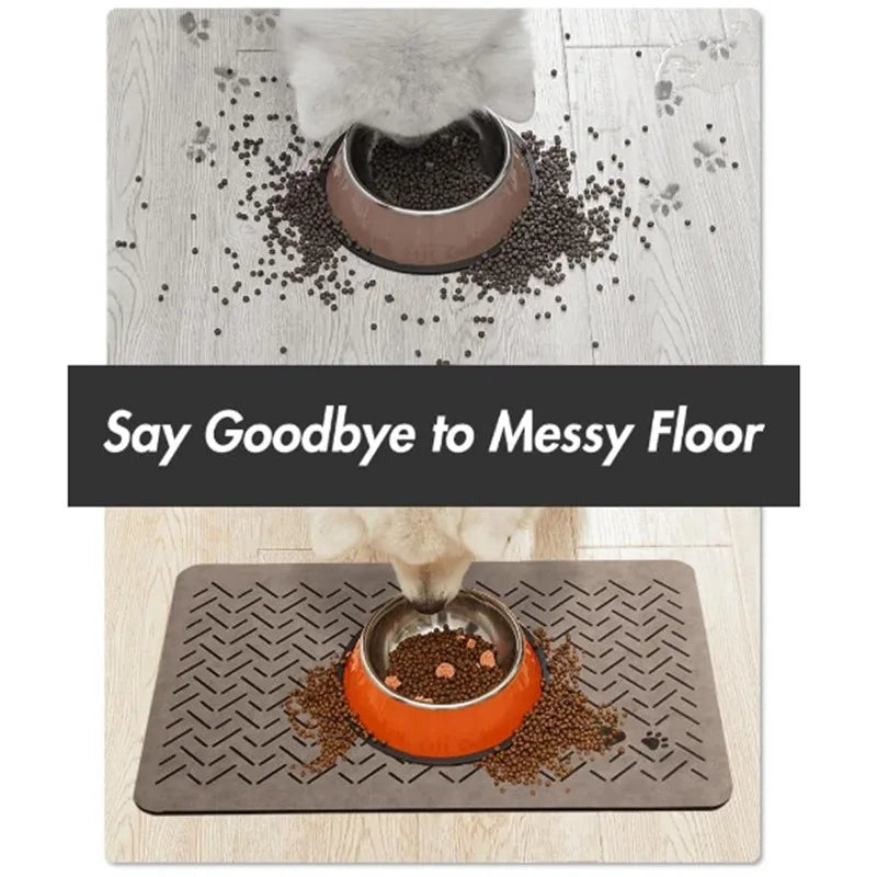Canova CleanZone™ Absorbent Pet Feeding Mat (Waterproof Base)