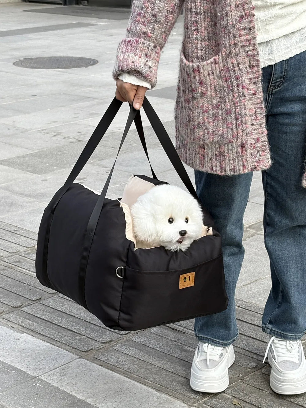 Canova SafeNest™ Dog Car Seat with Safety Belt for Small Dogs