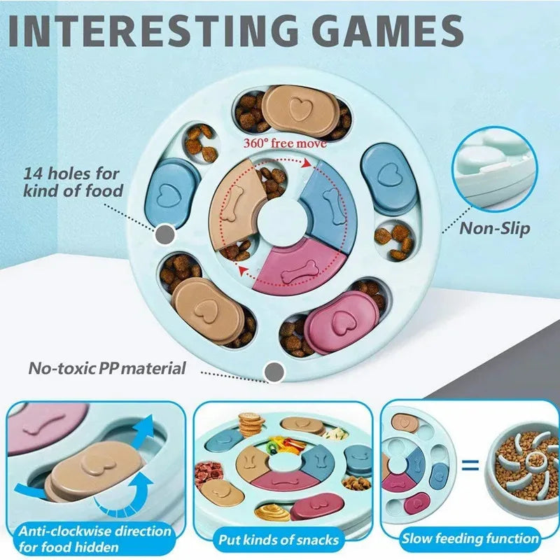 Canova SlowPace™ Dog Training Feeder Bowl & IQ Puzzle