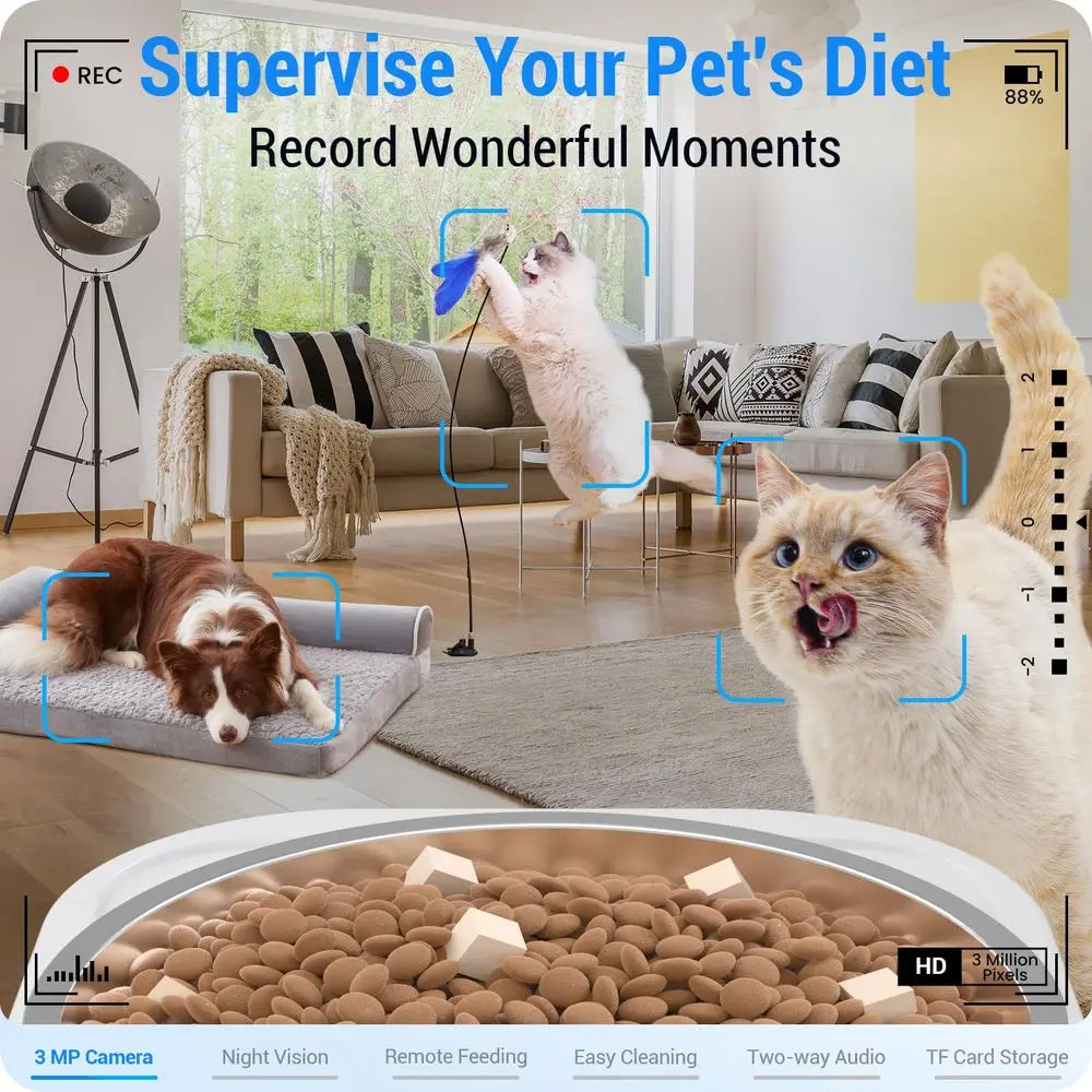Canova SmartFeed Vision™ Automatic Pet Feeder (7L with HD Camera)