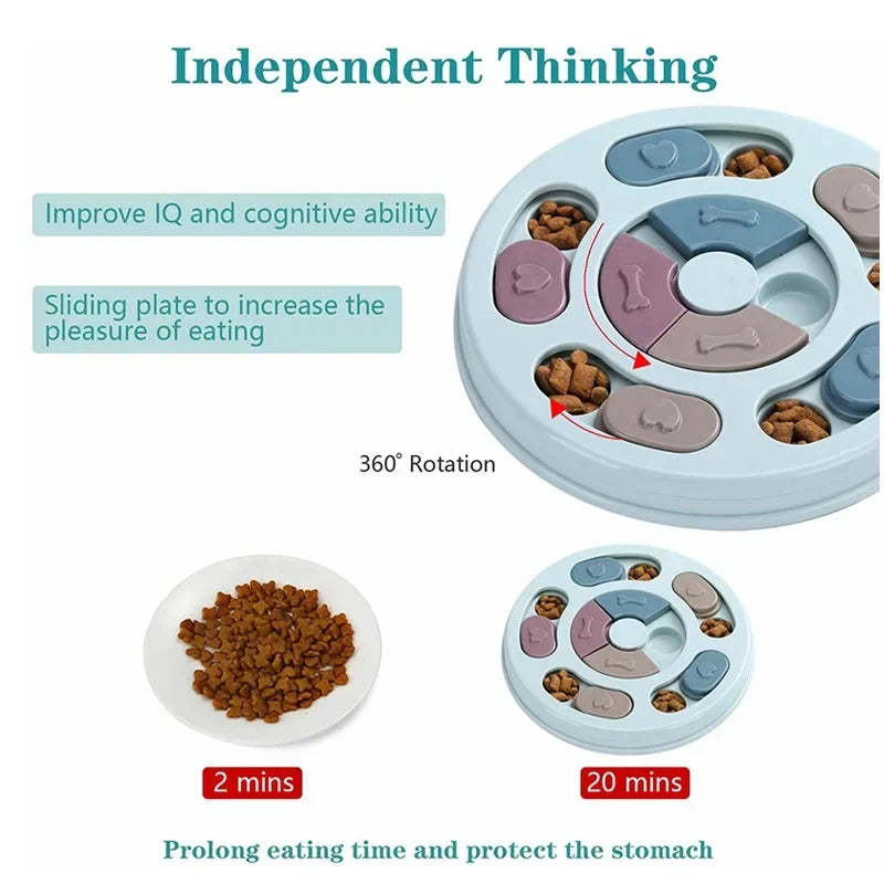 Canova SlowPace™ Dog Training Feeder Bowl & IQ Puzzle