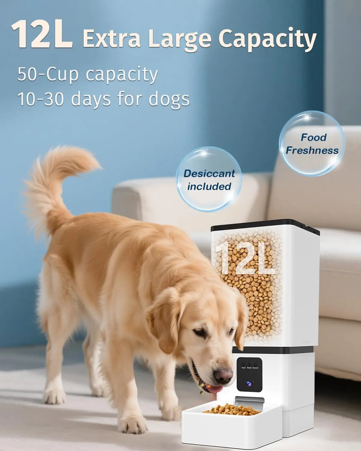 Canova SmartFeed Elite™ Automatic Pet Feeder with Camera (12L)