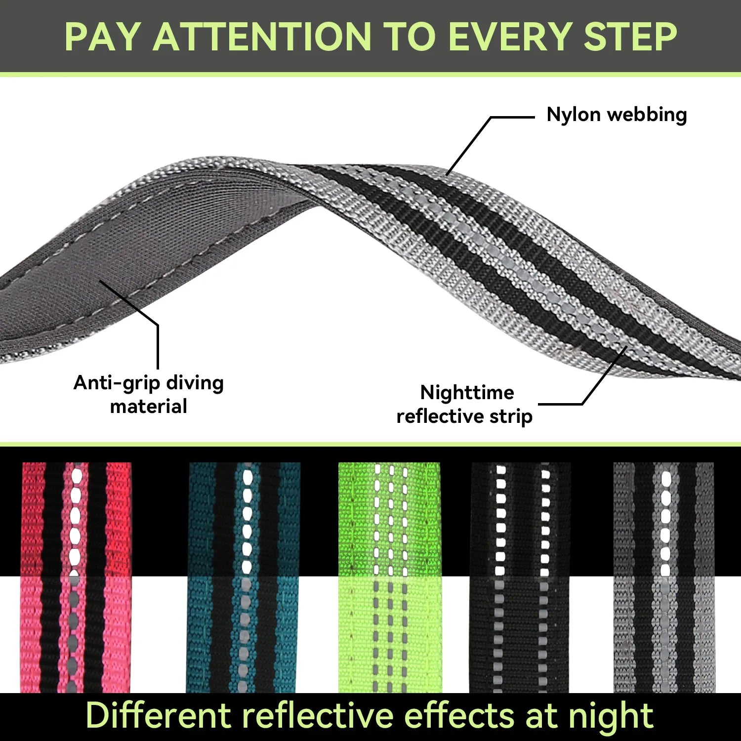 Canova FreeWalk™ Crossbody Dog Leash - Multi-Use Reflective Design