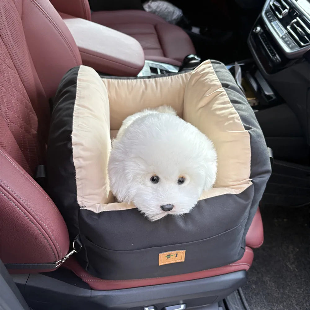 Canova SafeNest™ Dog Car Seat with Safety Belt for Small Dogs