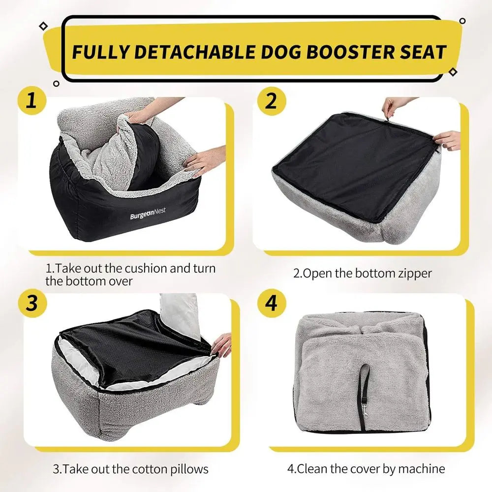 Canova TravelNest™ Portable Pet Car Seat (Detachable & Washable)