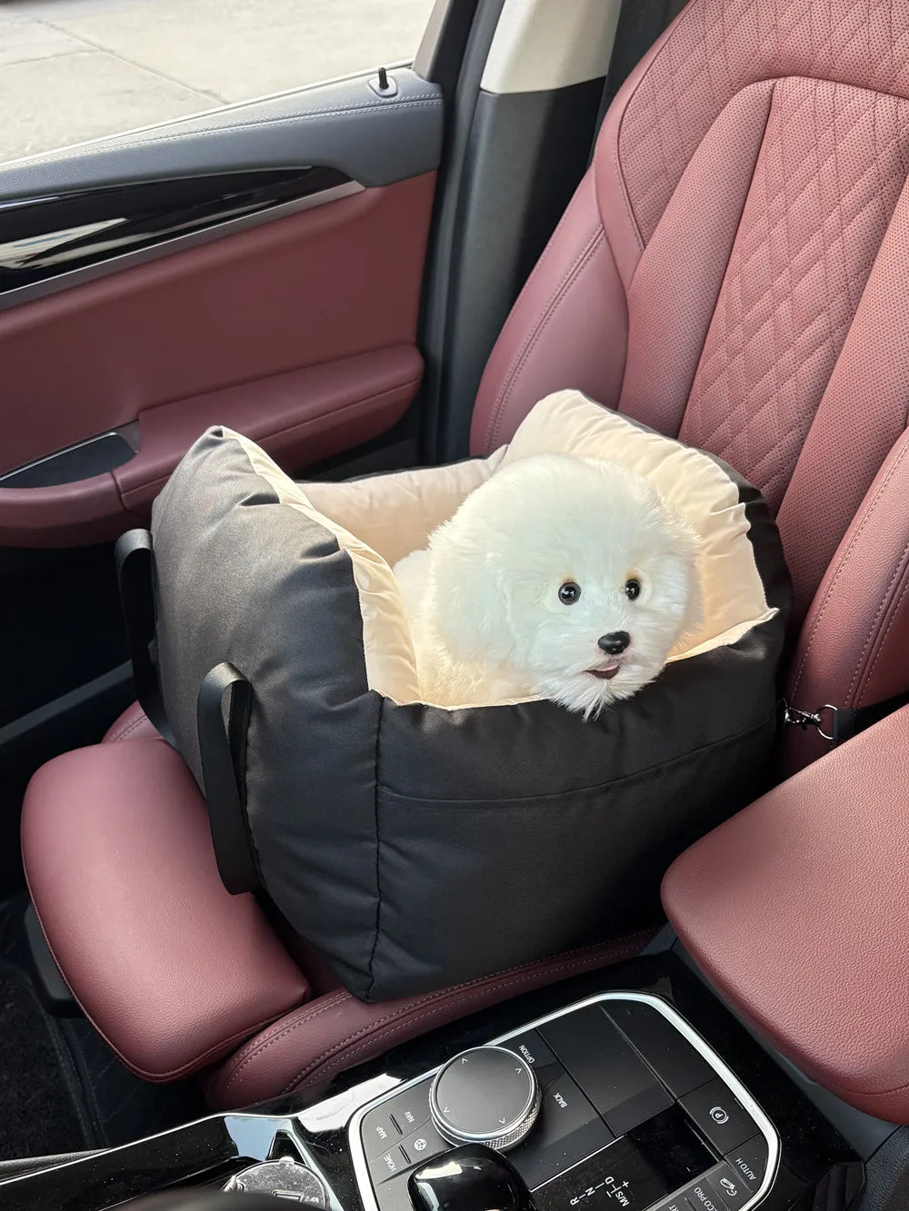 Canova SafeNest™ Dog Car Seat with Safety Belt for Small Dogs